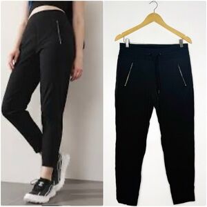Athleta Trekkie High Rise North Jogger Pants Black Womens Active Size 8